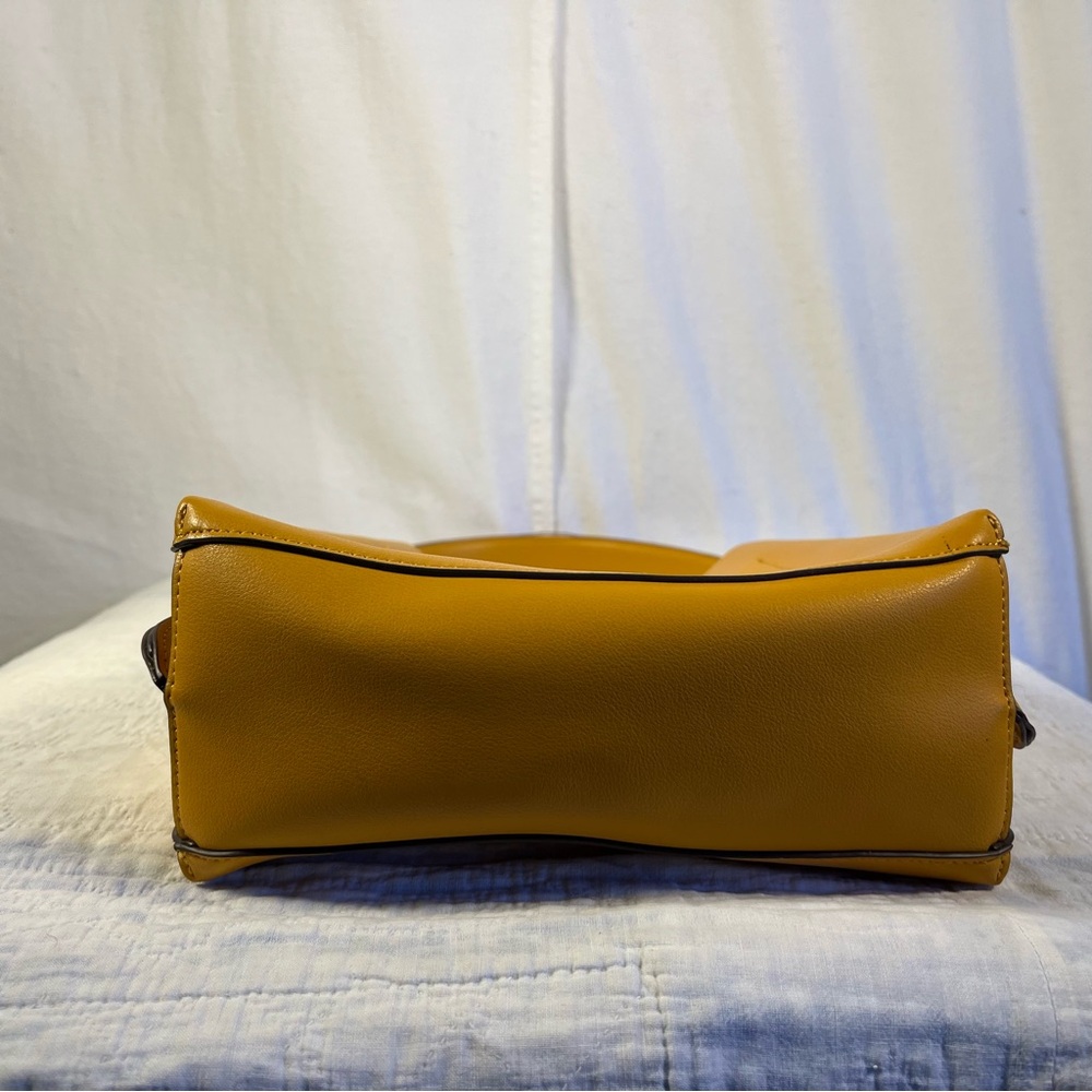 Nanette Lepore Mustard Yellow Bucket Shoulder Bag - Picture 4 of 9